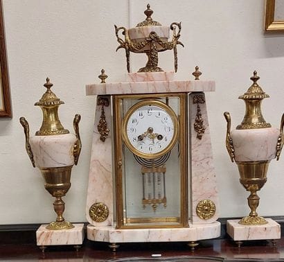 CAGE HANGER in marble and bronze with its...