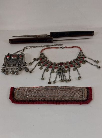 YEMEN

Two elaborate ethnic necklaces (one...