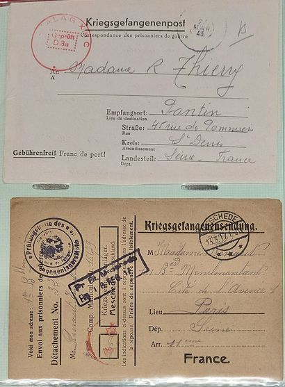 ALBUM OF 141 LETTERS WITH CLASSIC FRENCH...