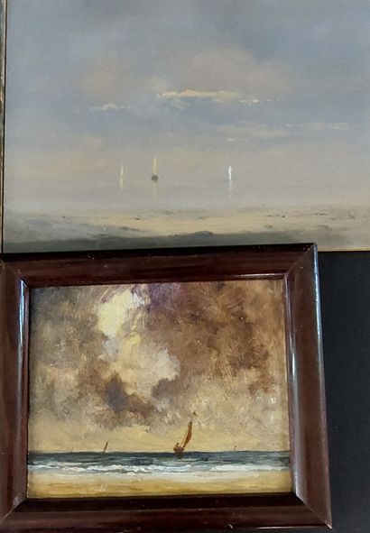 FOUR OILS

Marine

Oil on isorel and wood...