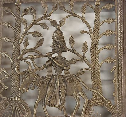 INDIA

2 openwork bronze Chattisgarh ethnic...