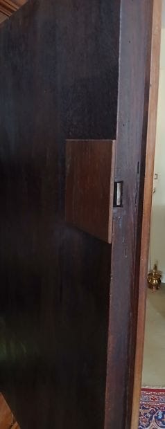 EXCEPTIONAL GERMAN WARDROBE in molded and...