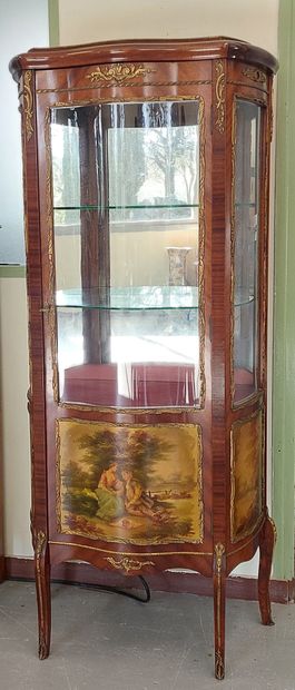 VITRIN in mahogany and mahogany veneer, opening...