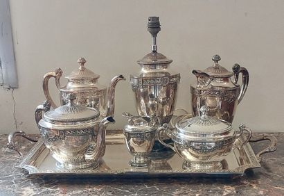 Silver plated TEA/COFFEE SERVICE including...