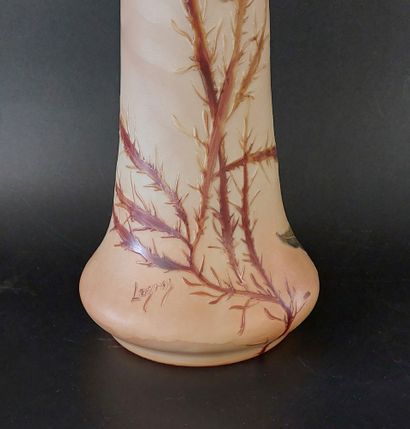 LEGRAS 

Santiago pâte de verre vase with...
