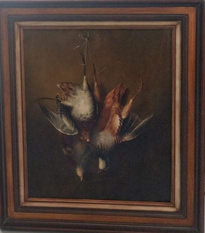 19th century school 

Still life with partridges

Oil...