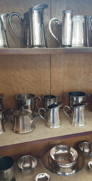 LOT of silver plated metal

Set of pitchers...