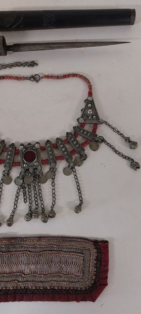 YEMEN

Two elaborate ethnic necklaces (one...