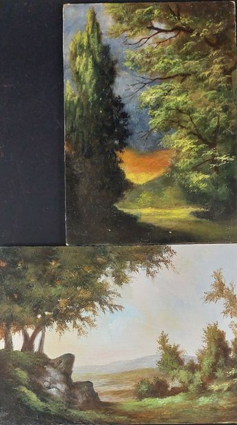 FOUR OILS

Landscape

Oil on isorel 

13...