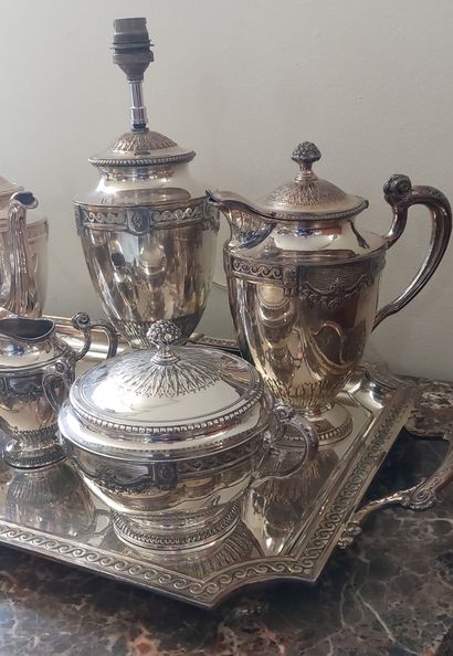 Silver plated TEA/COFFEE SERVICE including...