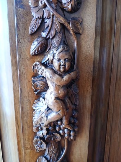 EXCEPTIONAL GERMAN WARDROBE in molded and...