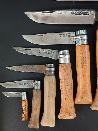 COLLECTION DE 8 COUTEAUX OPINEL 

N°7, 8,...
