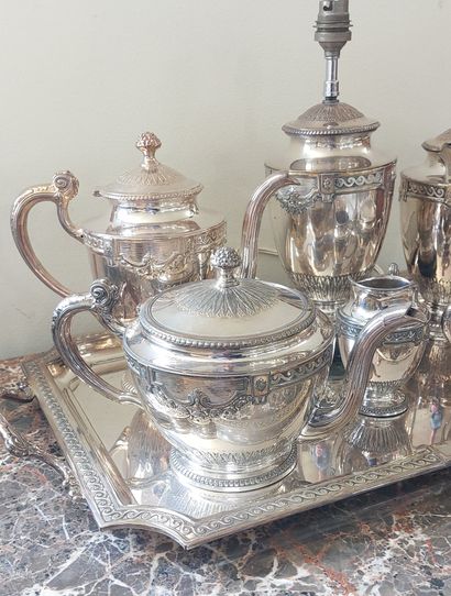Silver plated TEA/COFFEE SERVICE including...