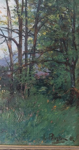 Late 19th century school 

Landscape 

Oil...
