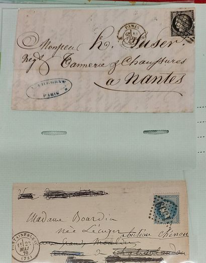 ALBUM OF 141 LETTERS WITH CLASSIC FRENCH...