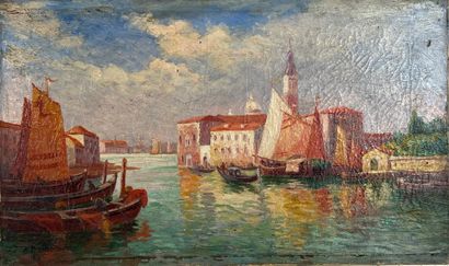 Albert DELHOMME (XIX-XX) 

Vue de Venise

Huile...