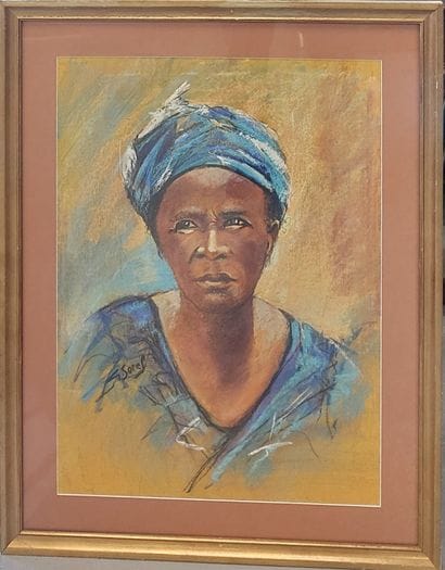 Gérald SOREL 

Portrait de femme 

Pastel...