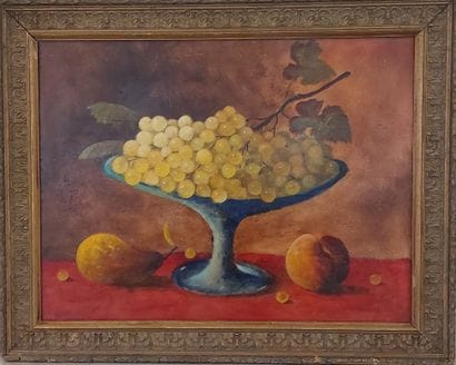 XXth CENTURY SCHOOL

Still life with fruit...