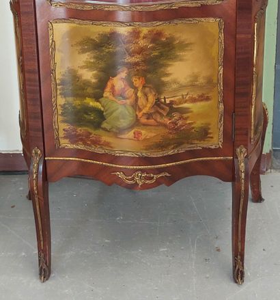 VITRIN in mahogany and mahogany veneer, opening...