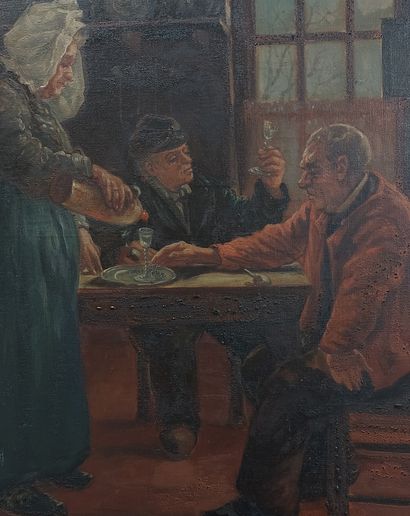 LATE 19th CENTURY SCHOOL

Interior scene

Oil...