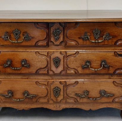 ILE-DE-FRANCE WALNUT COMMODE opening with...