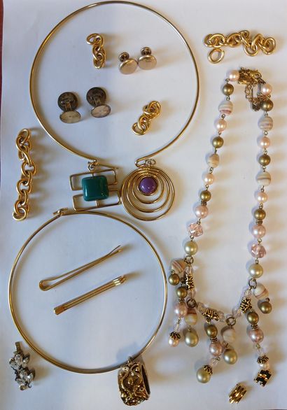LOT DE BIJOUX FANTAISIE

Colliers, boucles...