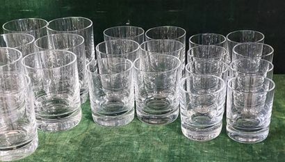 BACCARAT

Set of crystal glasses including...