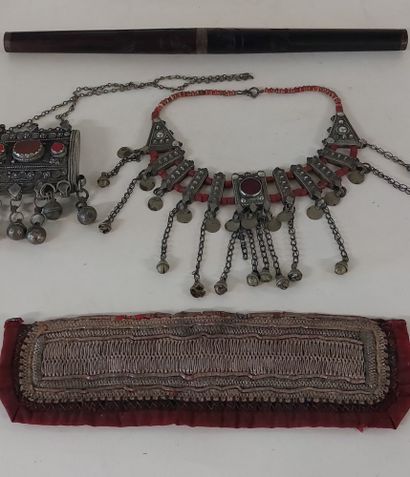 YEMEN

Two elaborate ethnic necklaces (one...