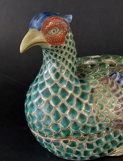 Japan, Kutani kiln, circa 1900,

Pheasant-shaped...