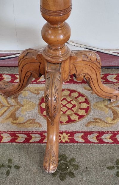 TRIPOD HANDLEBAR in natural wood with chessboard...