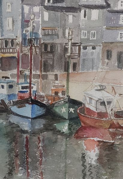 Michèle BALESDENT-GOUBERT 

Honfleur, quai...