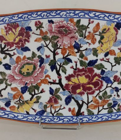 GIEN

Gien earthenware fish dish, Pivoines...