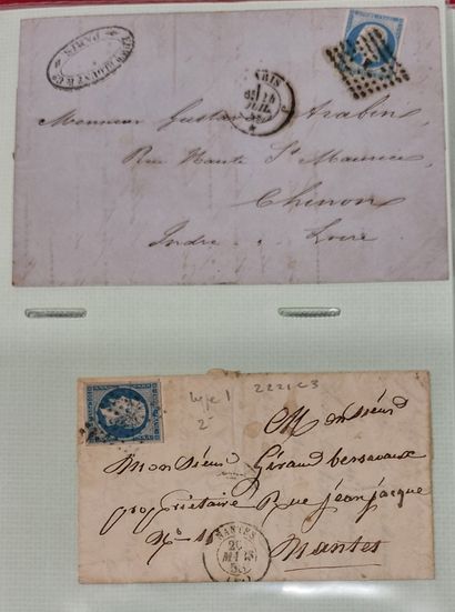 ALBUM OF 141 LETTERS WITH CLASSIC FRENCH...