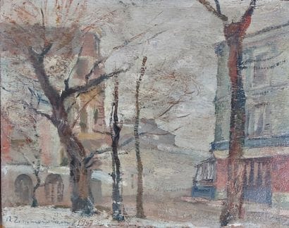 XXth CENTURY SCHOOL

Place du Tertre 

Oil...