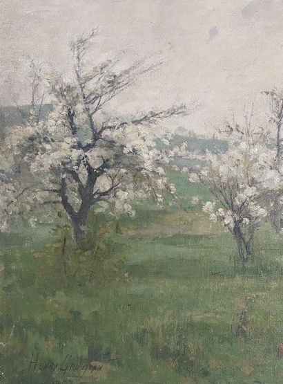Henry GROSJEAN (1864-1948) 

Pommiers en...