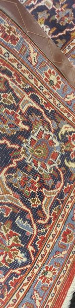 Handmade wool PERSAN RUG in shades of blue...