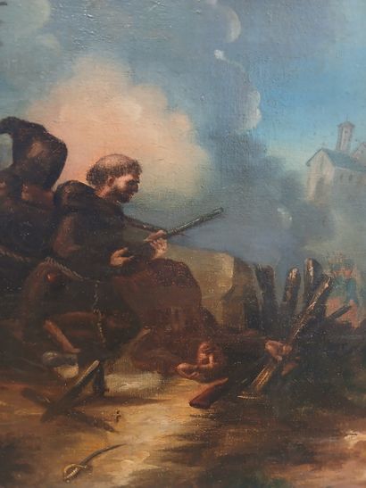 19th century FRENCH SCHOOL

Siege of Saragossa

Oil...