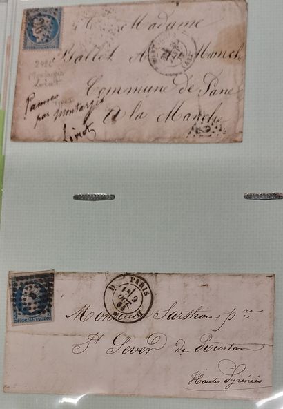 ALBUM OF 141 LETTERS WITH CLASSIC FRENCH...
