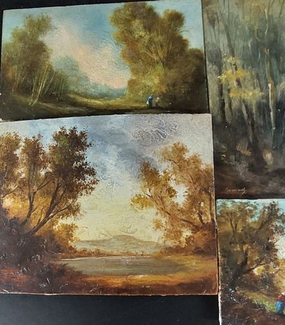 FOUR OILS

Landscape

Oil on isorel 

13...