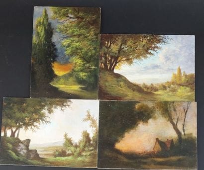 FOUR OILS

Landscape

Oil on isorel 

13...