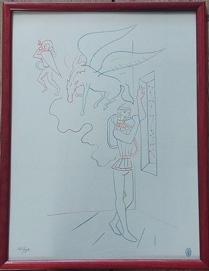 Jean COCTEAU

Lithograph numbered 103/500

JC...