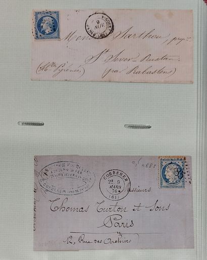 ALBUM OF 141 LETTERS WITH CLASSIC FRENCH...