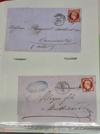 ALBUM OF 141 LETTERS WITH CLASSIC FRENCH...