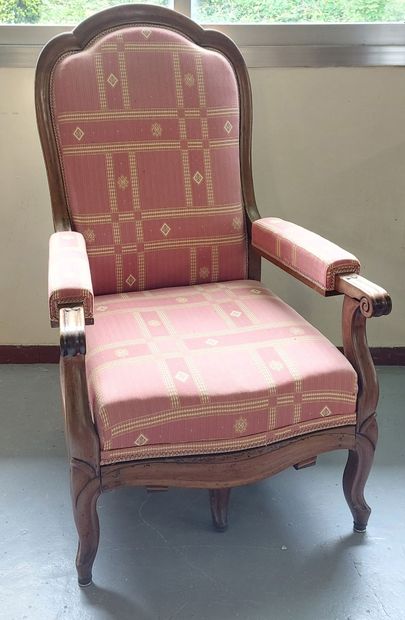 VOLTAIRE system armchair in natural wood,...