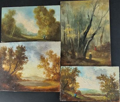 FOUR OILS

Landscape

Oil on isorel 

13...