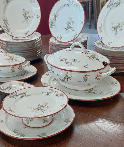 J. POUYAT, LIMOGES

Porcelain service set...