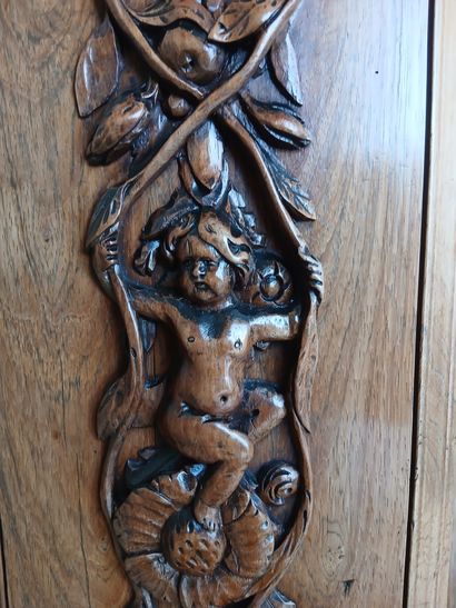 EXCEPTIONAL GERMAN WARDROBE in molded and...
