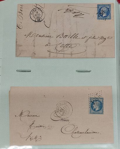 ALBUM OF 141 LETTERS WITH CLASSIC FRENCH...