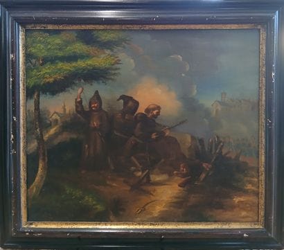 19th century FRENCH SCHOOL

Siege of Saragossa

Oil...