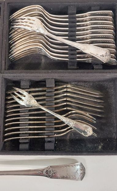 A silver-plated HOUSEHOLD SET comprising...